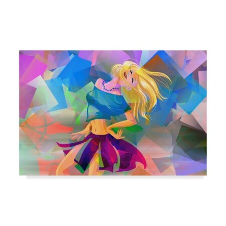 Trademark Fine Art Ata Alishahi 'Happy Girl' Canvas Art, 30x47 ALI22193-C3047GG